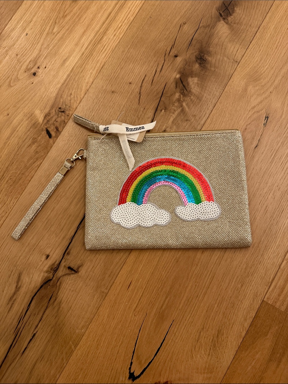 Gold with Rainbow Kids small bag, NWT